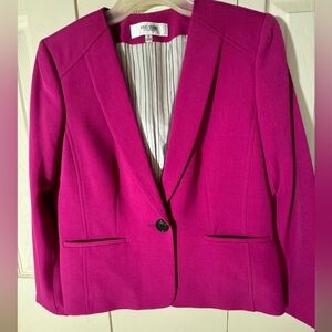 Jones Studio Magenta Pink Purple Blazer Jacket